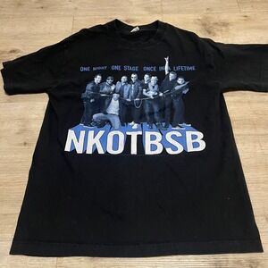 New Kids On The Block Back Street Boys Once In A Lifetime 2011 Tour Shirt‎ Sz L